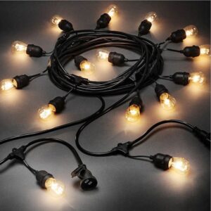 Ghirlanda luminoasa exterior, 15+1 becuri led vintage